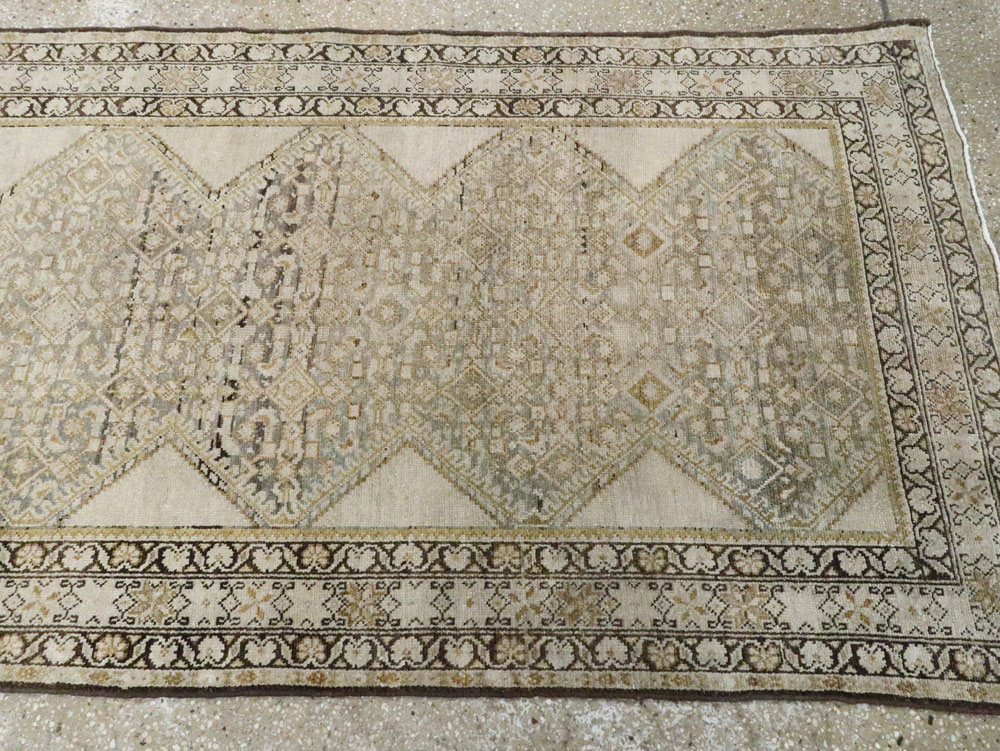 Antique Persian Malayer Runner, No.9542 - Gss