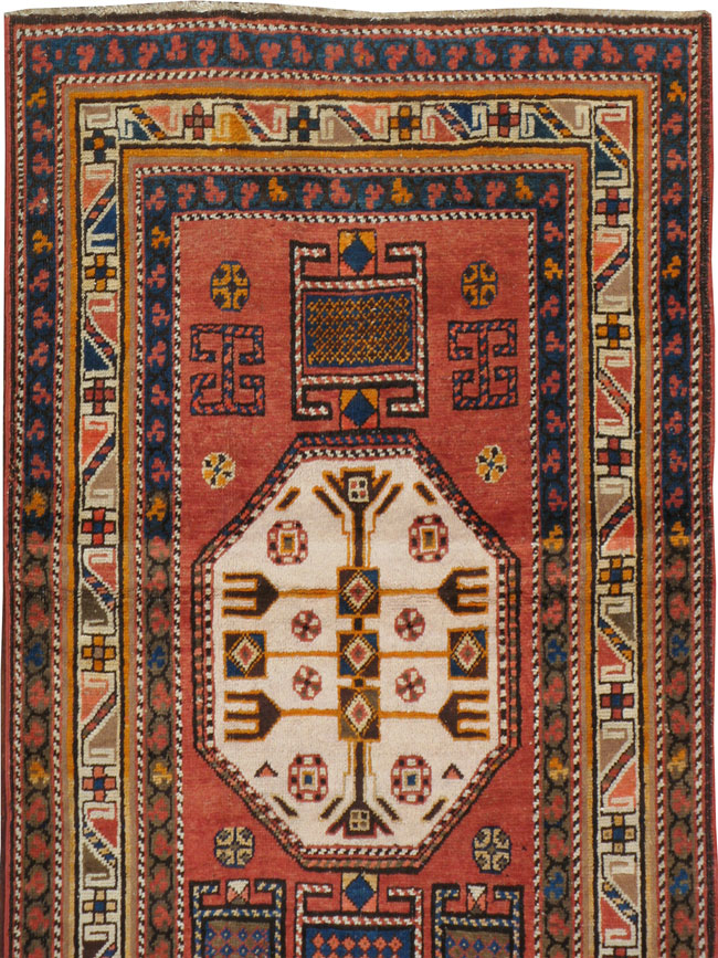 Antique Persian Heriz Long Runner, No.9566 - Gss