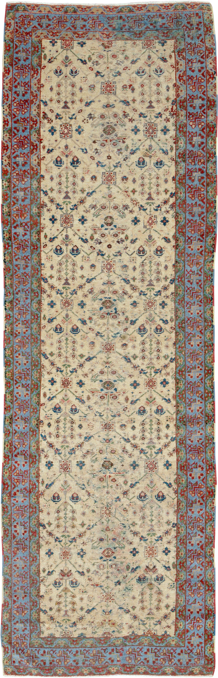 Antique Persian Mahal Runner, No.9585 - Gss