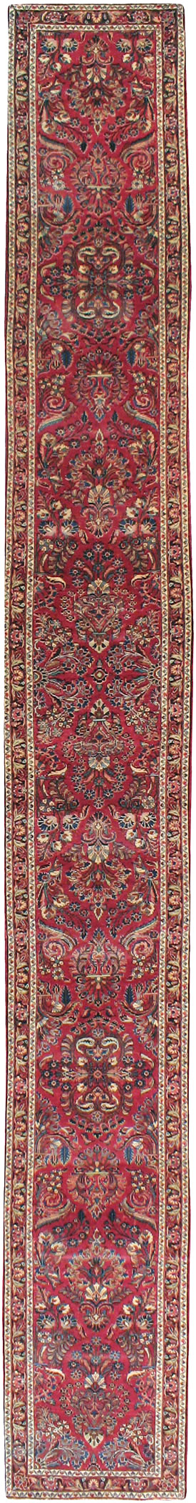 Antique Persian Lilihan Long Runner, No.9596 - Gss