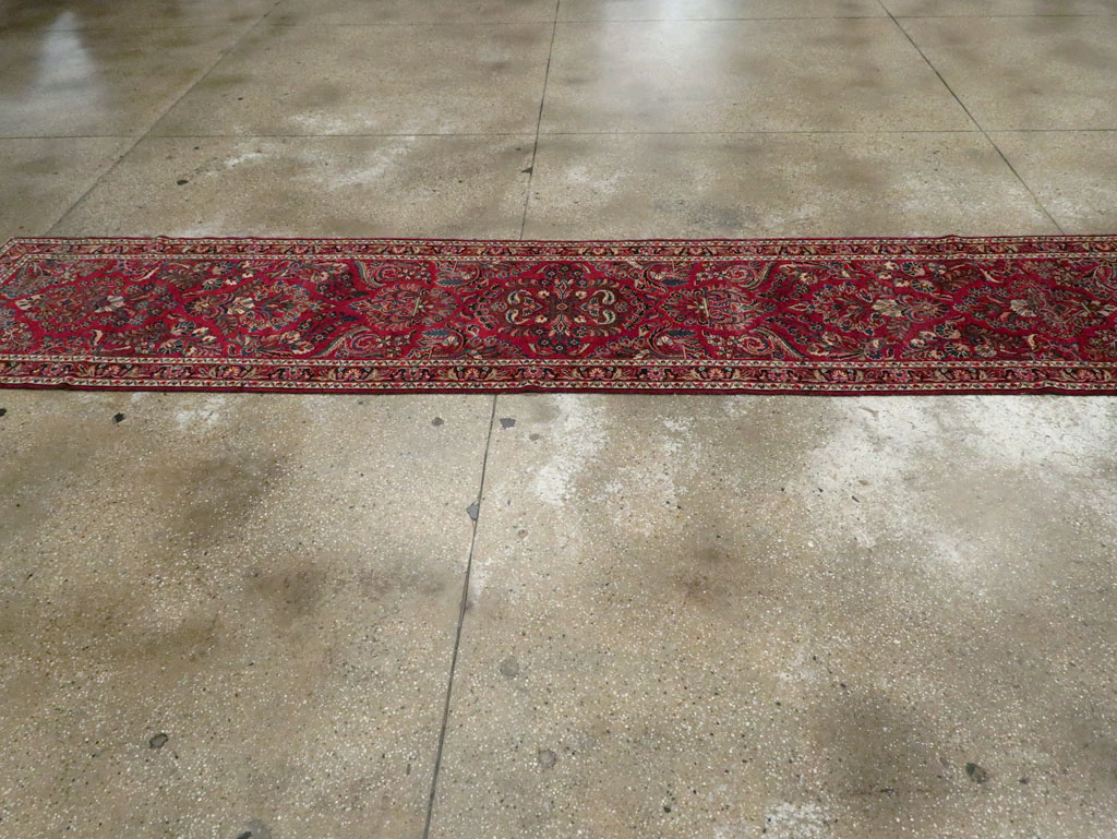 Antique Persian Lilihan Long Runner, No.9596 - Gss
