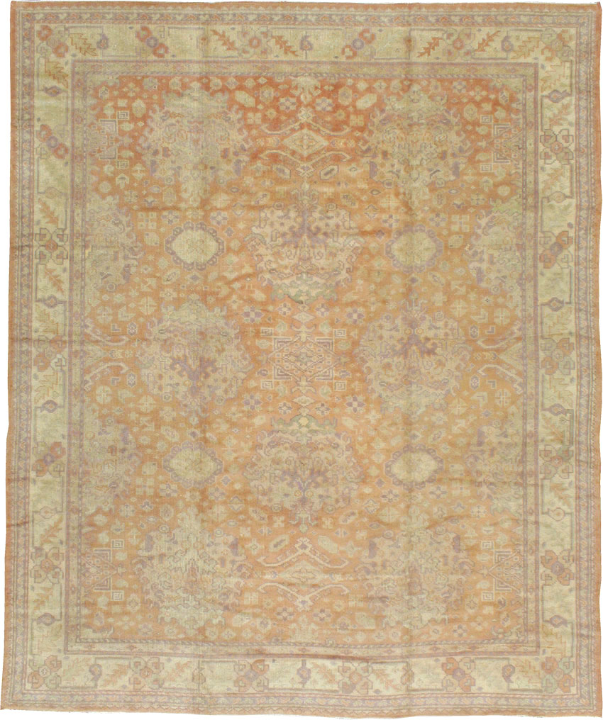 Antique Oushak Square Carpet, No.9603 - Gss