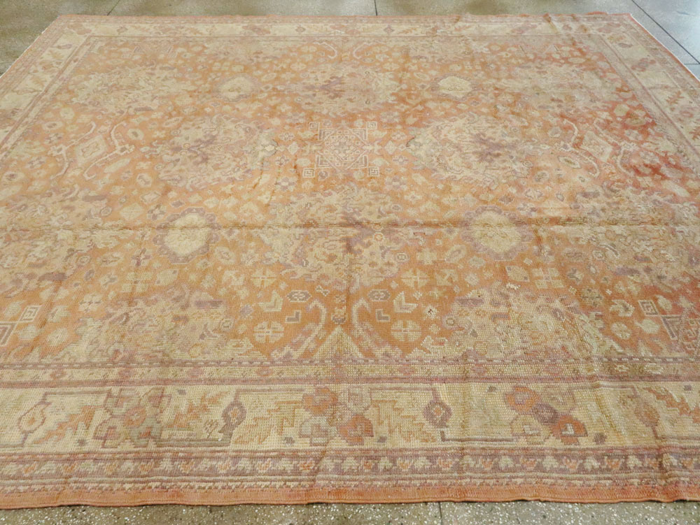 Antique Oushak Square Carpet, No.9603 - Gss