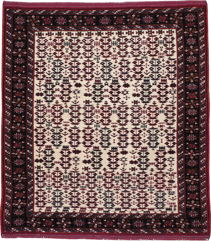 Vintage Persian Qashqai Carpet, No.9616 - Gss