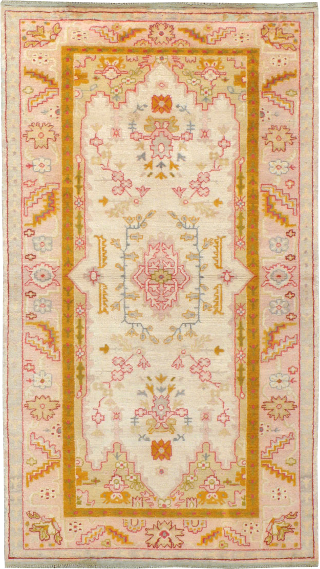 Antique Turkish Oushak Rug, No.9640 - Gss