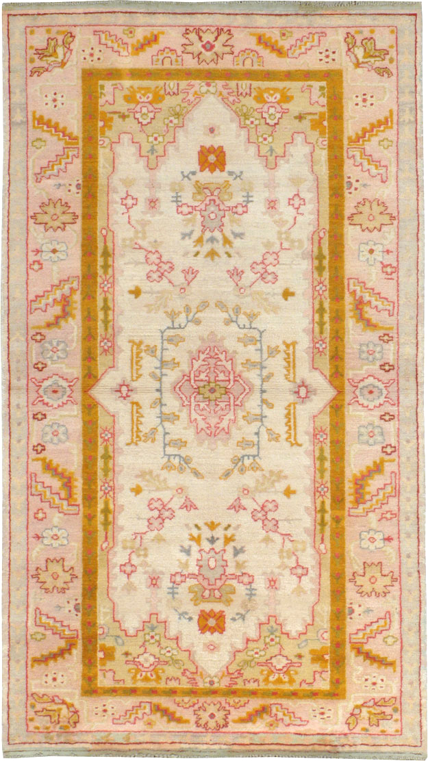 Antique Turkish Oushak Rug, No.9640 - Gss