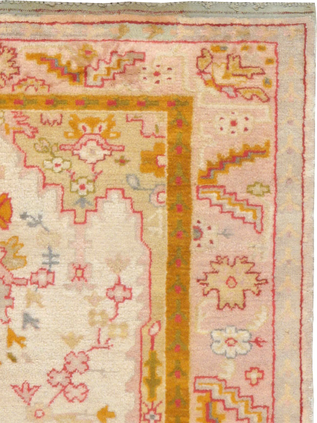 Antique Turkish Oushak Rug, No.9640 - Gss