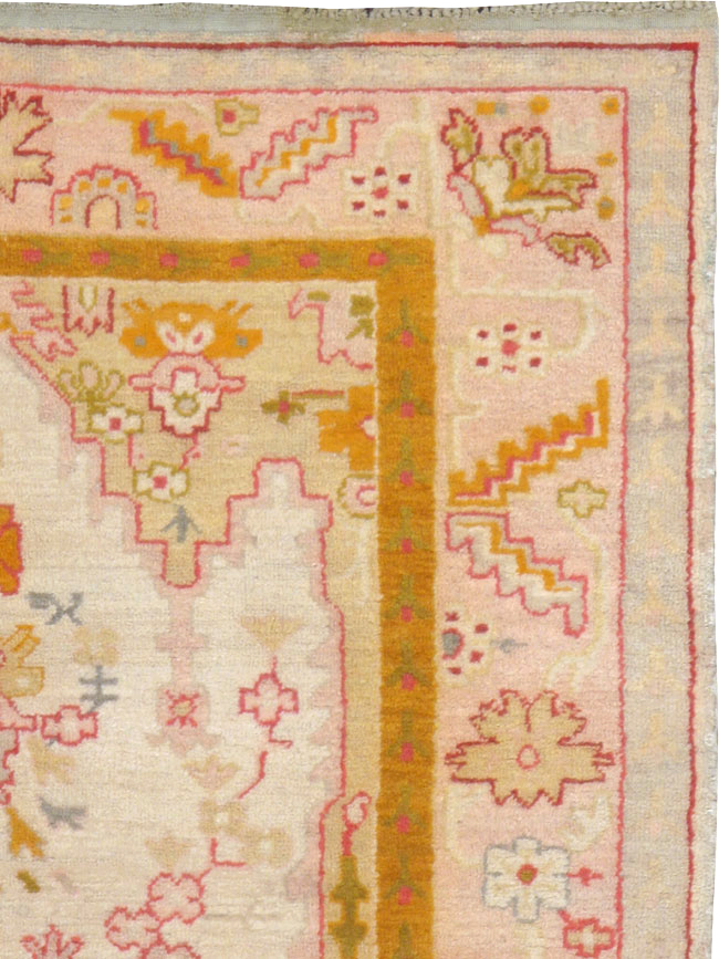 Antique Turkish Oushak Rug, No.9640 - Gss