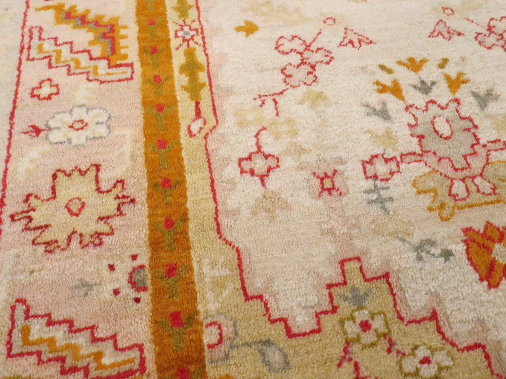 Antique Turkish Oushak Rug, No.9640 - Gss