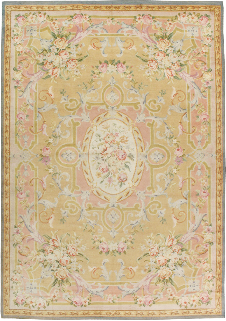 Vintage European Savonnerie Carpet, No.9835 - Gss