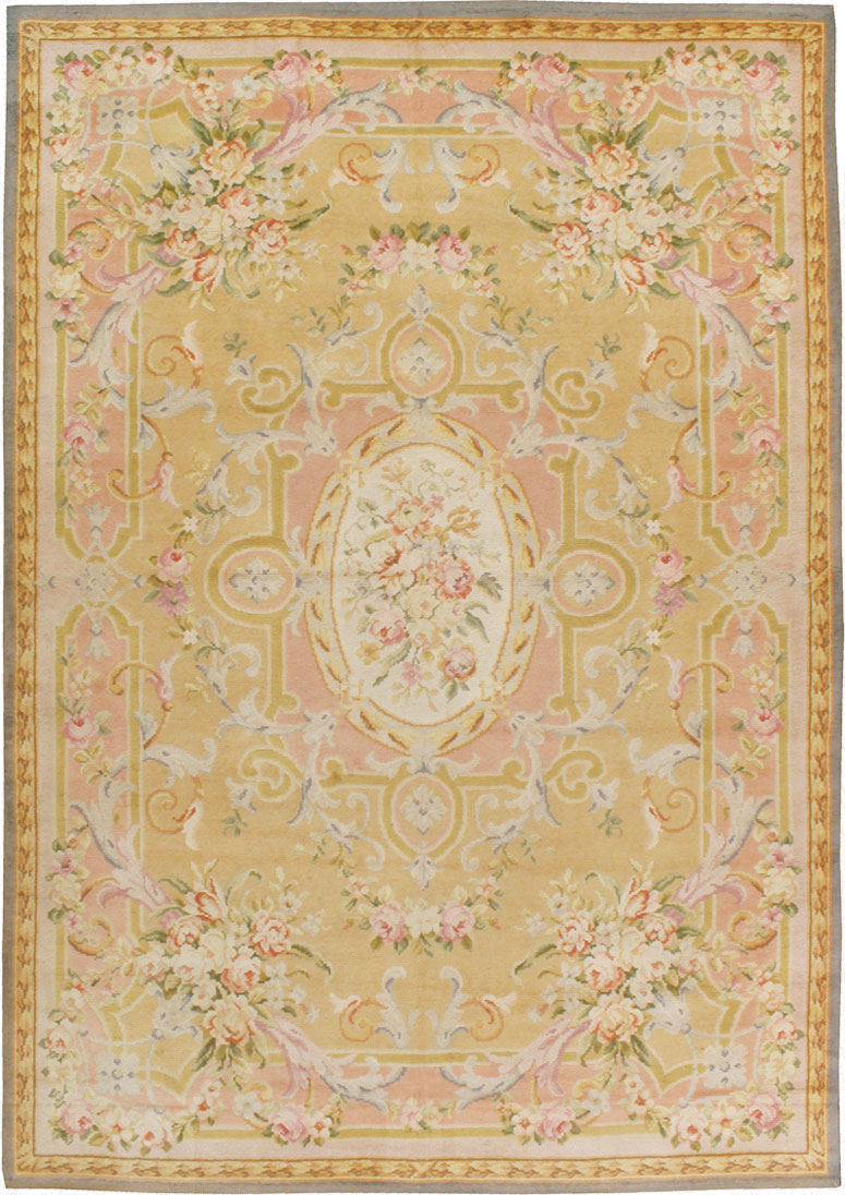Vintage European Savonnerie Carpet, No.9835 - Gss