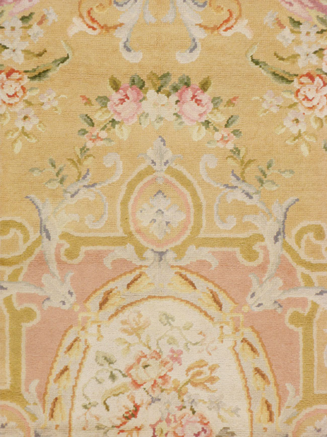 Vintage European Savonnerie Carpet, No.9835 - Gss