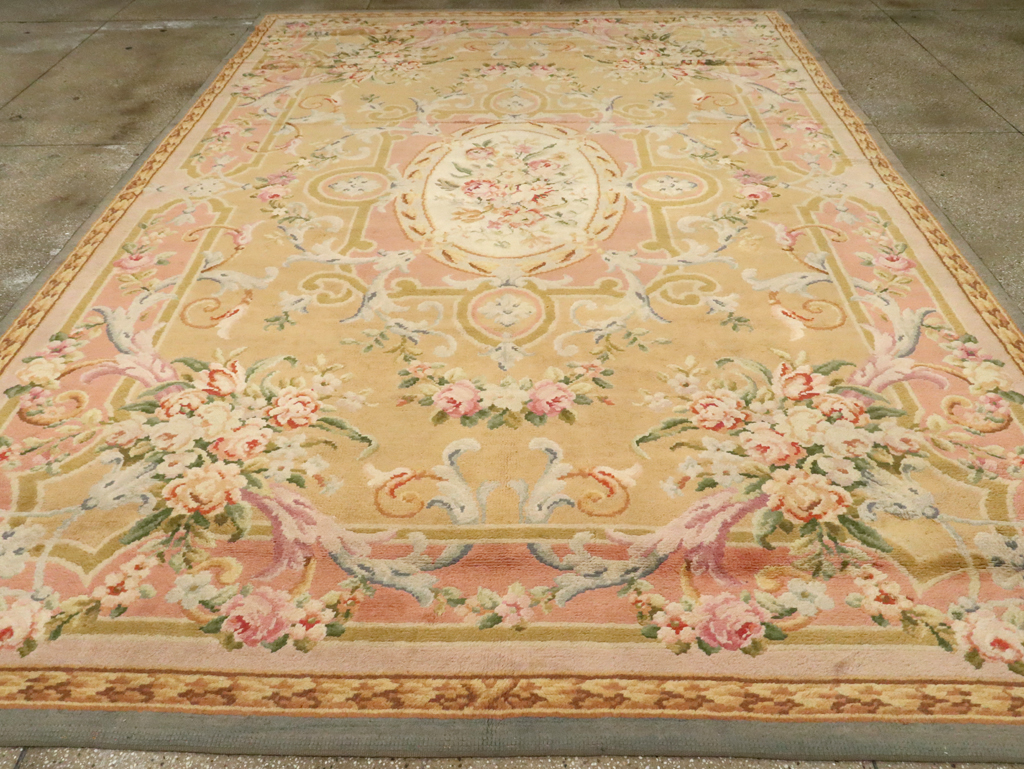 Vintage European Savonnerie Carpet, No.9835 - Gss