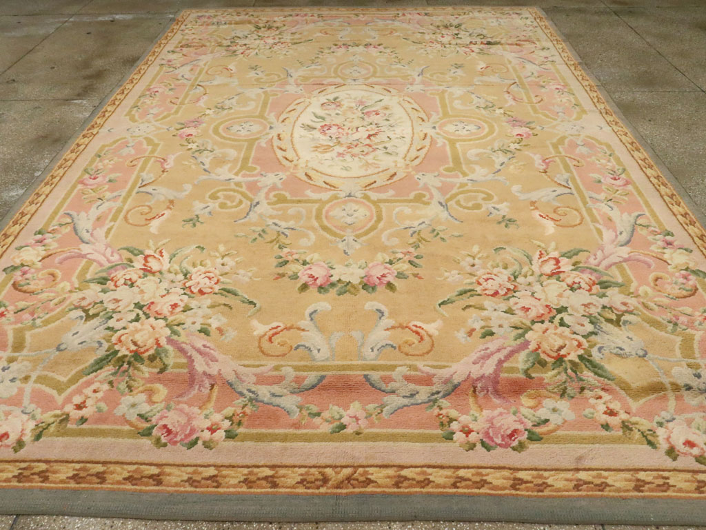 Vintage European Savonnerie Carpet, No.9835 - Gss