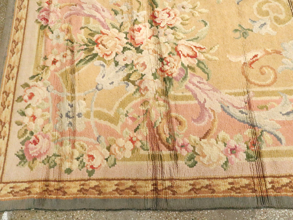 Vintage European Savonnerie Carpet, No.9835 - Gss