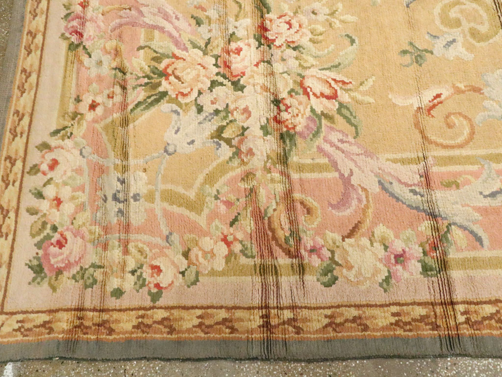 Vintage European Savonnerie Carpet, No.9835 - Gss