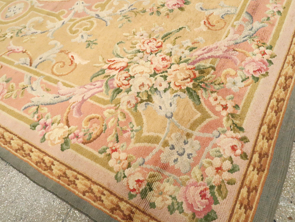 Vintage European Savonnerie Carpet, No.9835 - Gss