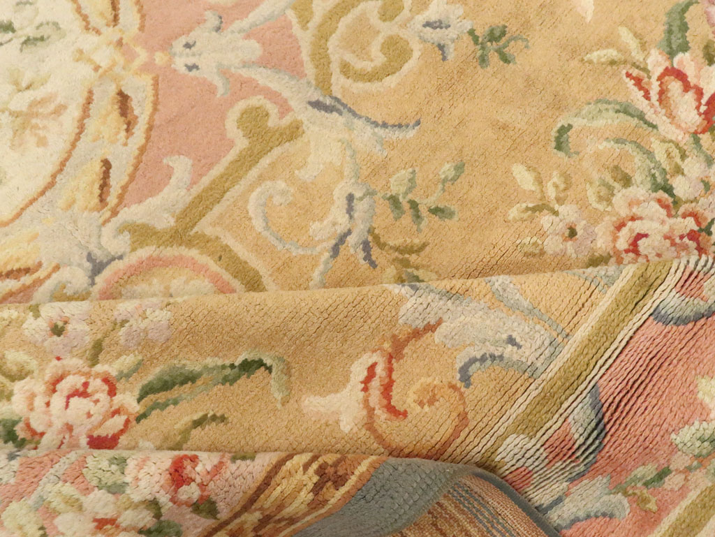 Vintage European Savonnerie Carpet, No.9835 - Gss