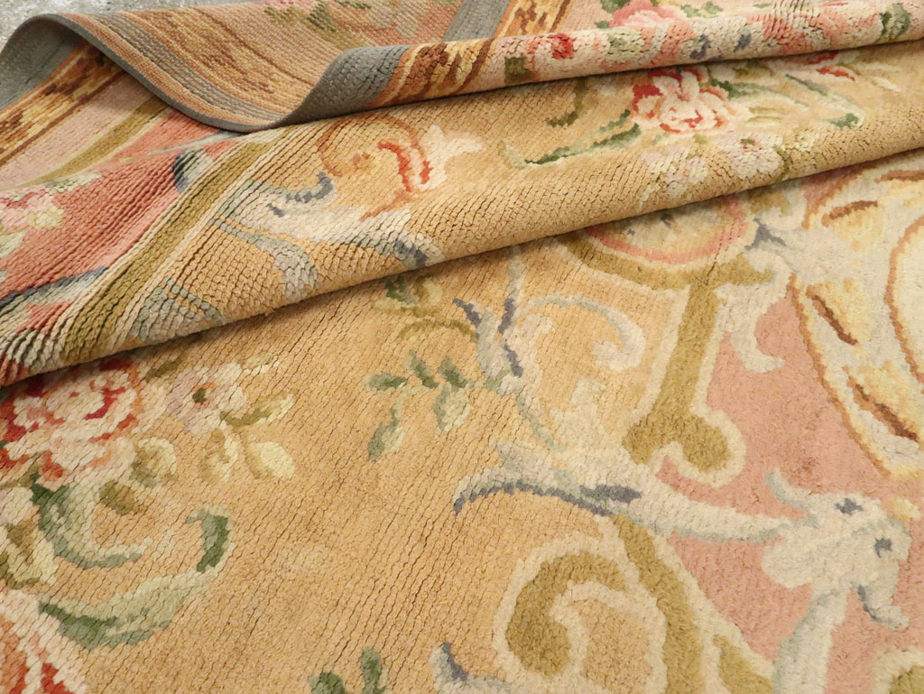 Vintage European Savonnerie Carpet, No.9835 - Gss