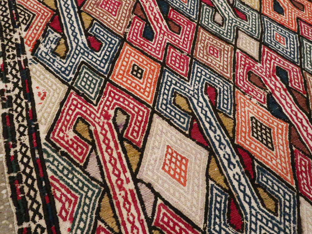 Vintage Caucasian Verneh Flatweave Kilim, No.9847 - Gss