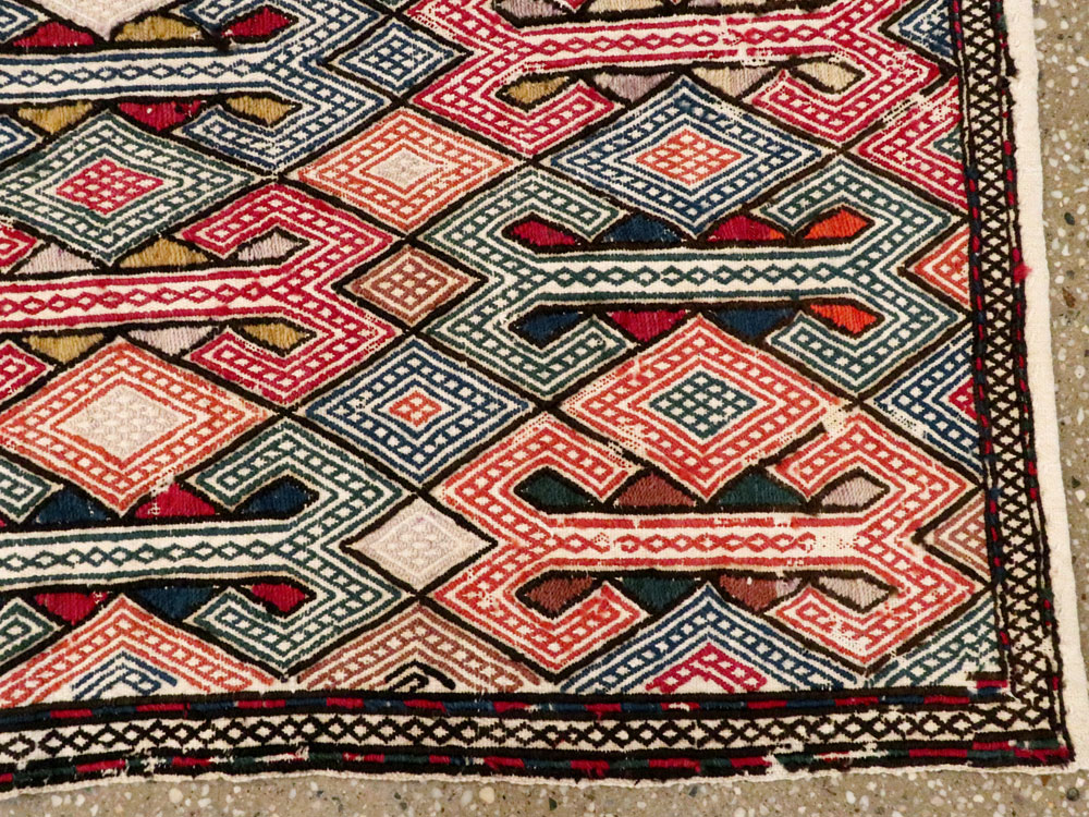 Vintage Caucasian Verneh Flatweave Kilim, No.9847 - Gss
