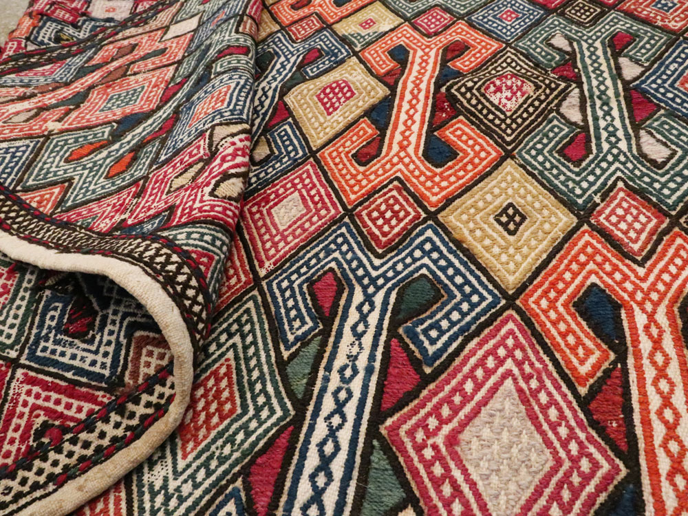 Vintage Caucasian Verneh Flatweave Kilim, No.9847 - Gss
