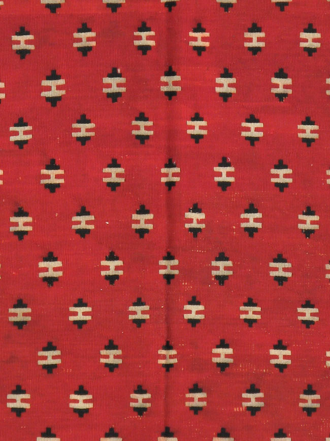 Vintage Bulgarian Flatweave Kilim Gallery Carpet, No.9850 - Gss