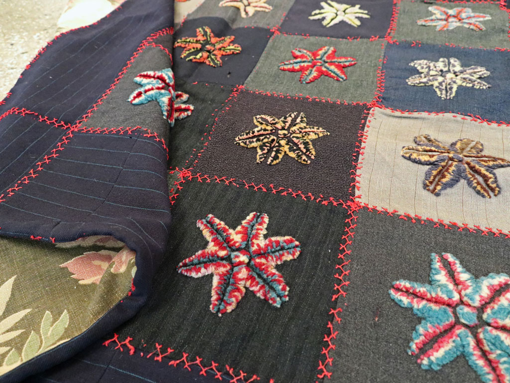Antique American Embroidered Quilt, No.9865 - Gss
