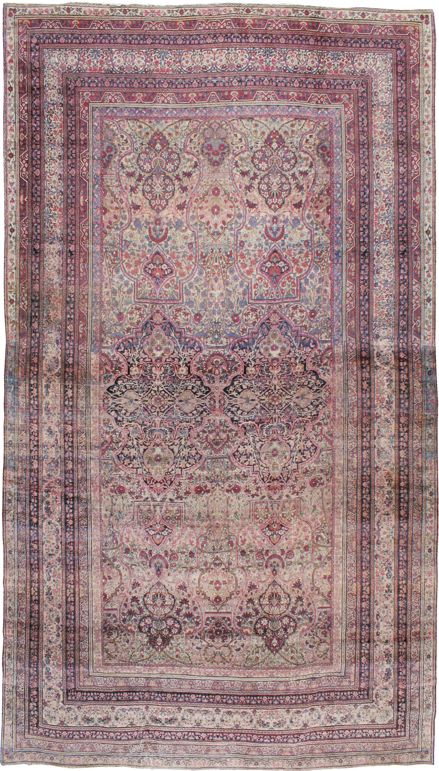 Antique Persian Lavar Kerman Carpet, No.9890 - Gss