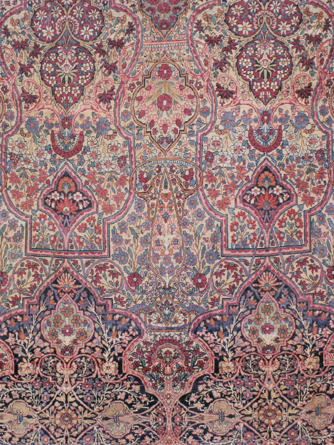 Antique Persian Lavar Kerman Carpet, No.9890 - Gss
