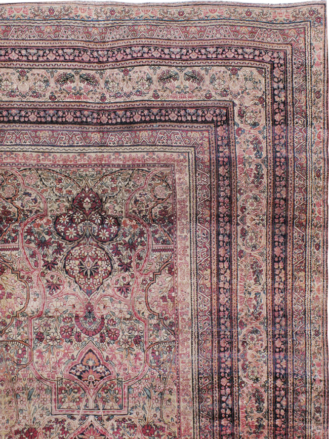 Antique Persian Lavar Kerman Carpet, No.9890 - Gss