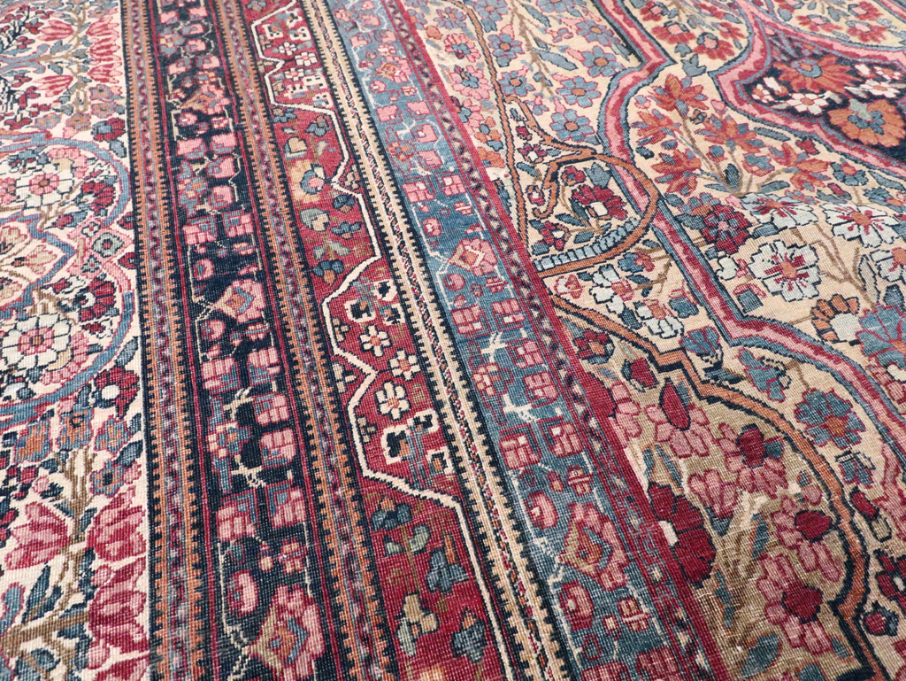 Antique Persian Lavar Kerman Carpet, No.9890 - Gss