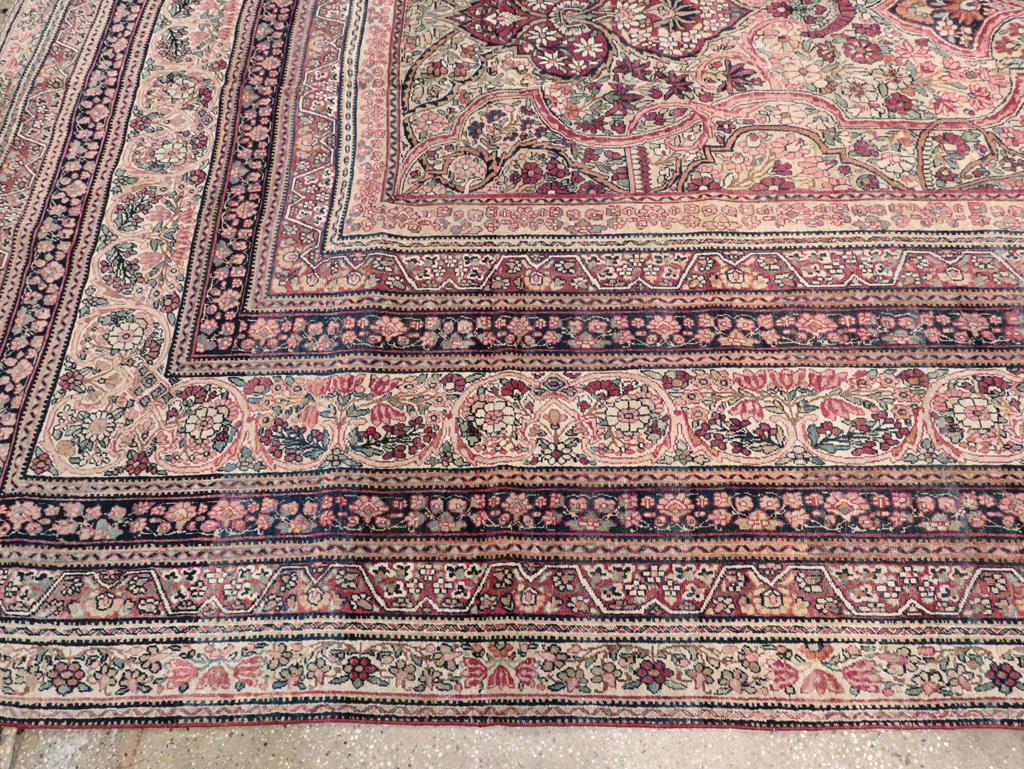 Antique Persian Lavar Kerman Carpet, No.9890 - Gss