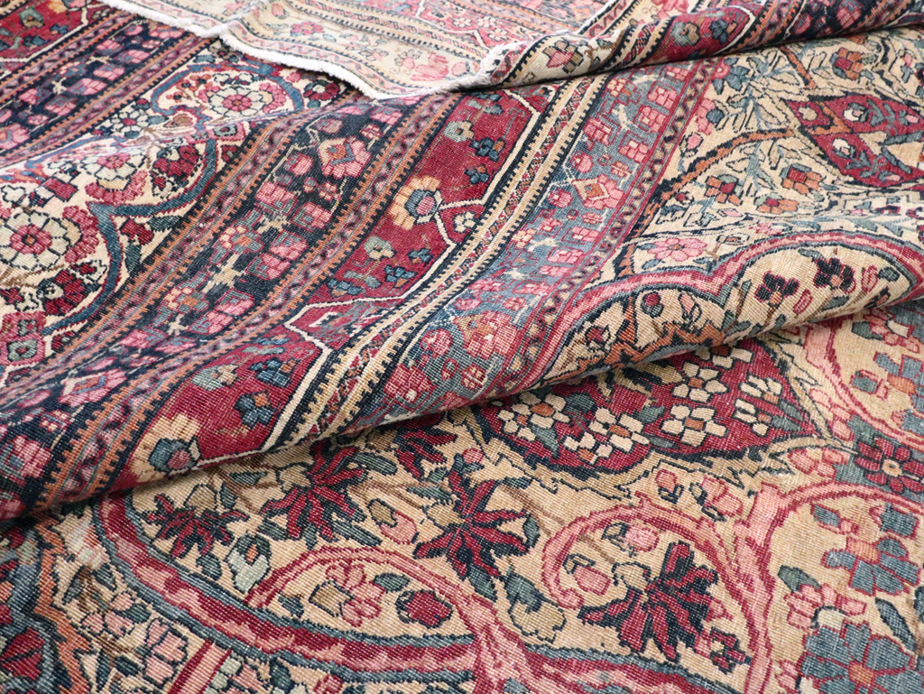 Antique Persian Lavar Kerman Carpet, No.9890 - Gss