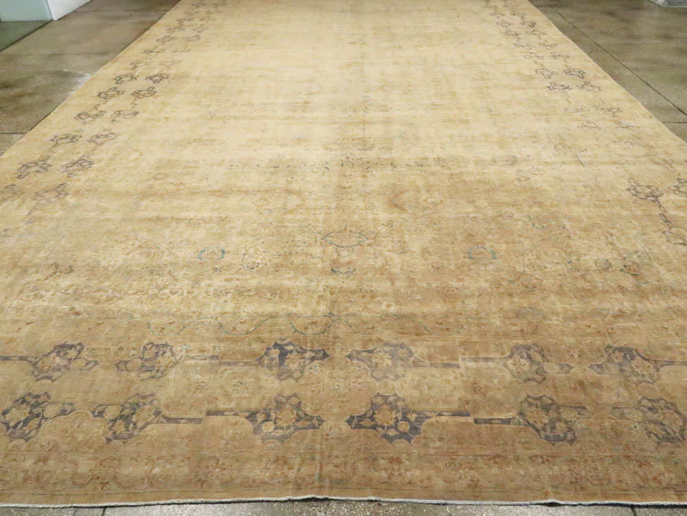 Antique Persian Lavar Kerman Carpet, No.9905 - Gss