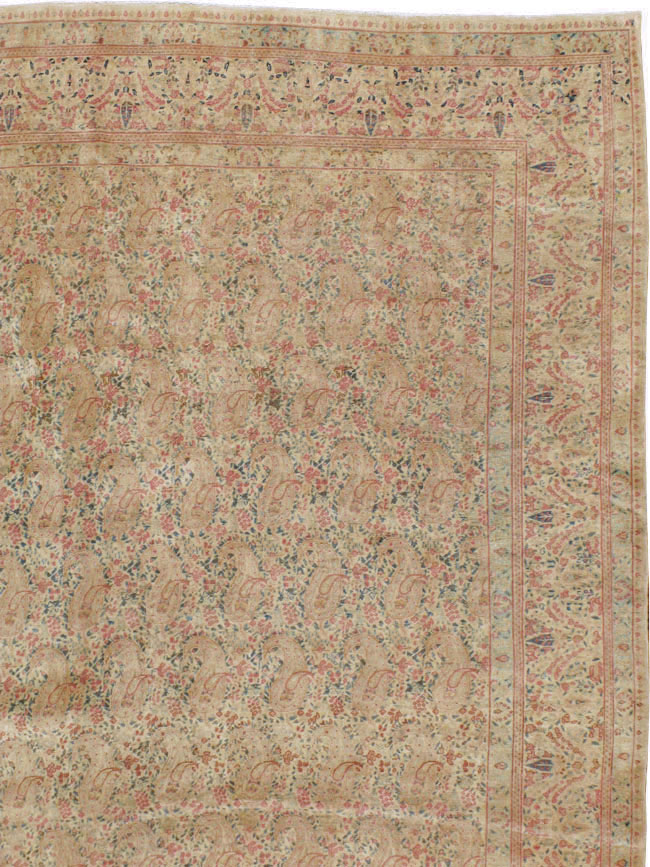 Antique Persian Kerman Square Carpet, No.9939 - Gss