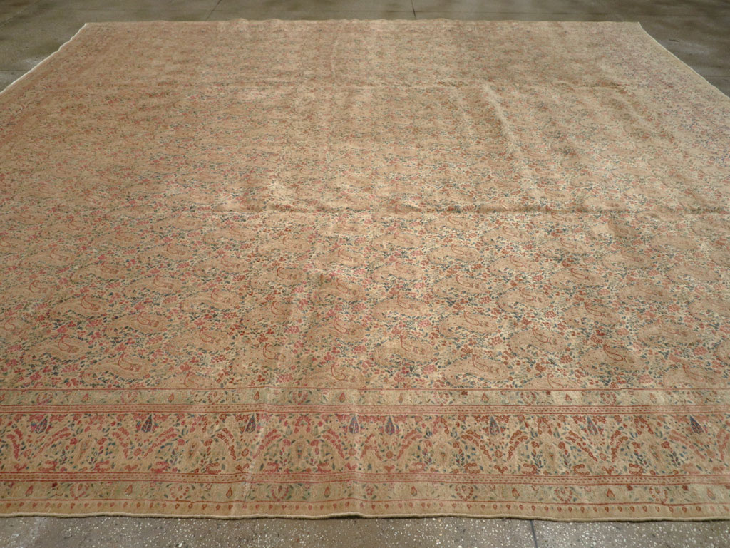 Antique Persian Kerman Square Carpet, No.9939 - Gss
