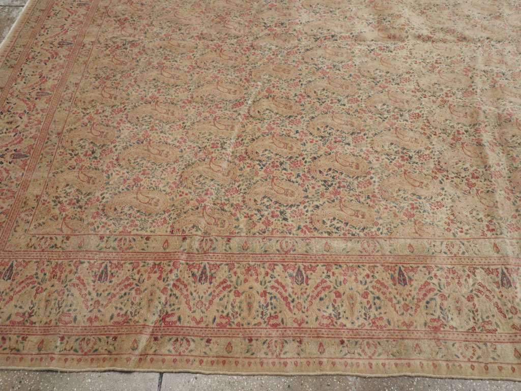 Antique Persian Kerman Square Carpet, No.9939 - Gss
