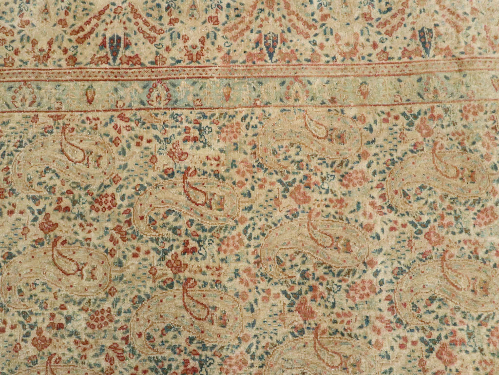 Antique Persian Kerman Square Carpet, No.9939 - Gss