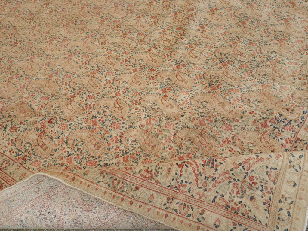Antique Persian Kerman Square Carpet, No.9939 - Gss