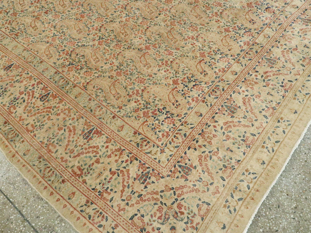 Antique Persian Kerman Square Carpet, No.9939 - Gss