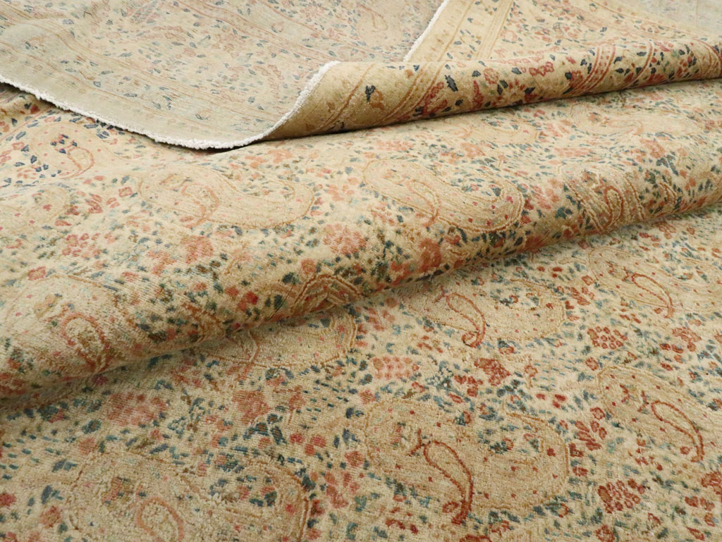 Antique Persian Kerman Square Carpet, No.9939 - Gss