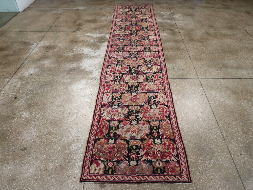 Antique Caucasian Karabagh Runner, No.9942 - Gss