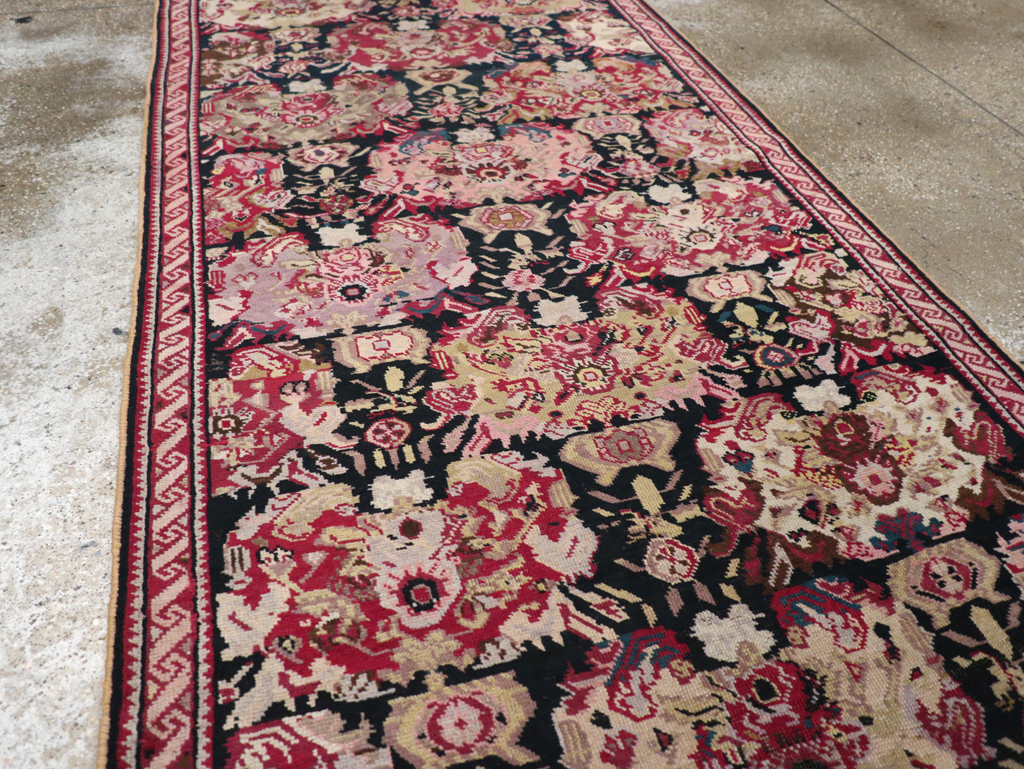 Antique Caucasian Karabagh Runner, No.9942 - Gss