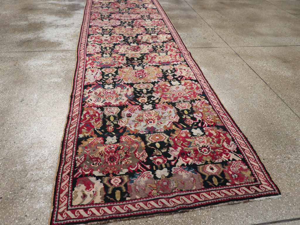 Antique Caucasian Karabagh Runner, No.9942 - Gss