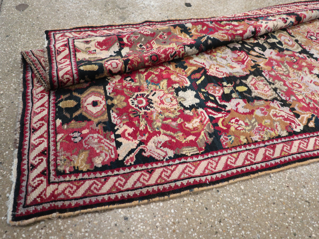 Antique Caucasian Karabagh Runner, No.9942 - Gss