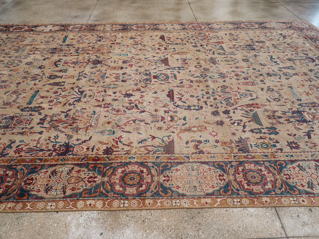 Antique Indian Lahore Carpet, No.9953 - Gss