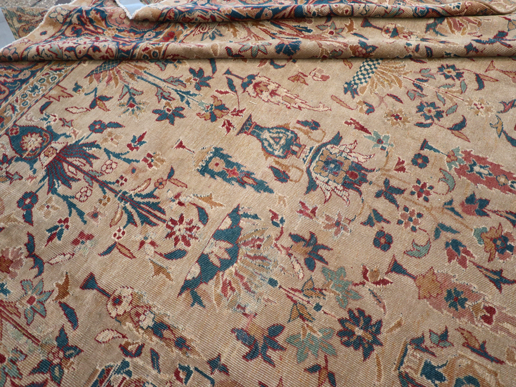 Antique Indian Lahore Carpet, No.9953 - Gss