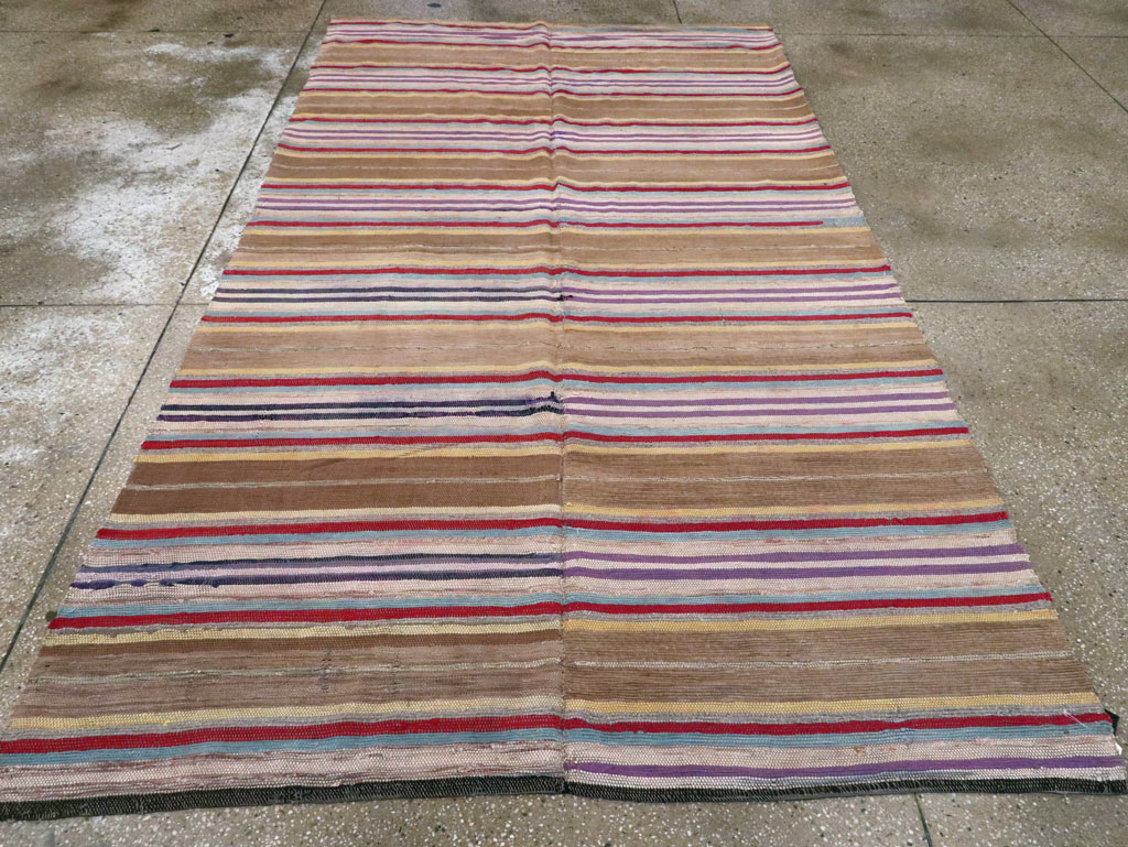 Antique American Rag Rug, No.9955 - Gss