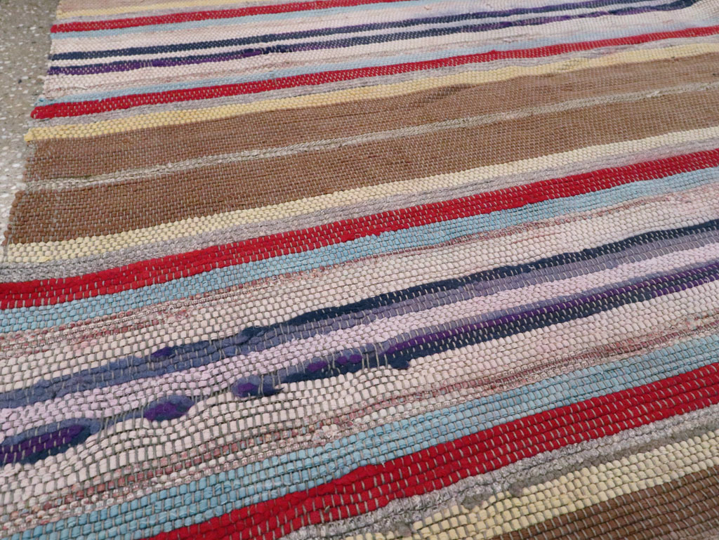Antique American Rag Rug, No.9955 - Gss